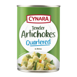 Quartered artichokes